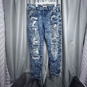 City ink mens distressed bootcut jeans 34x32 NWOT 30% off w ♥️